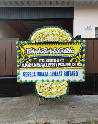 Papan Bunga Duka di Angke